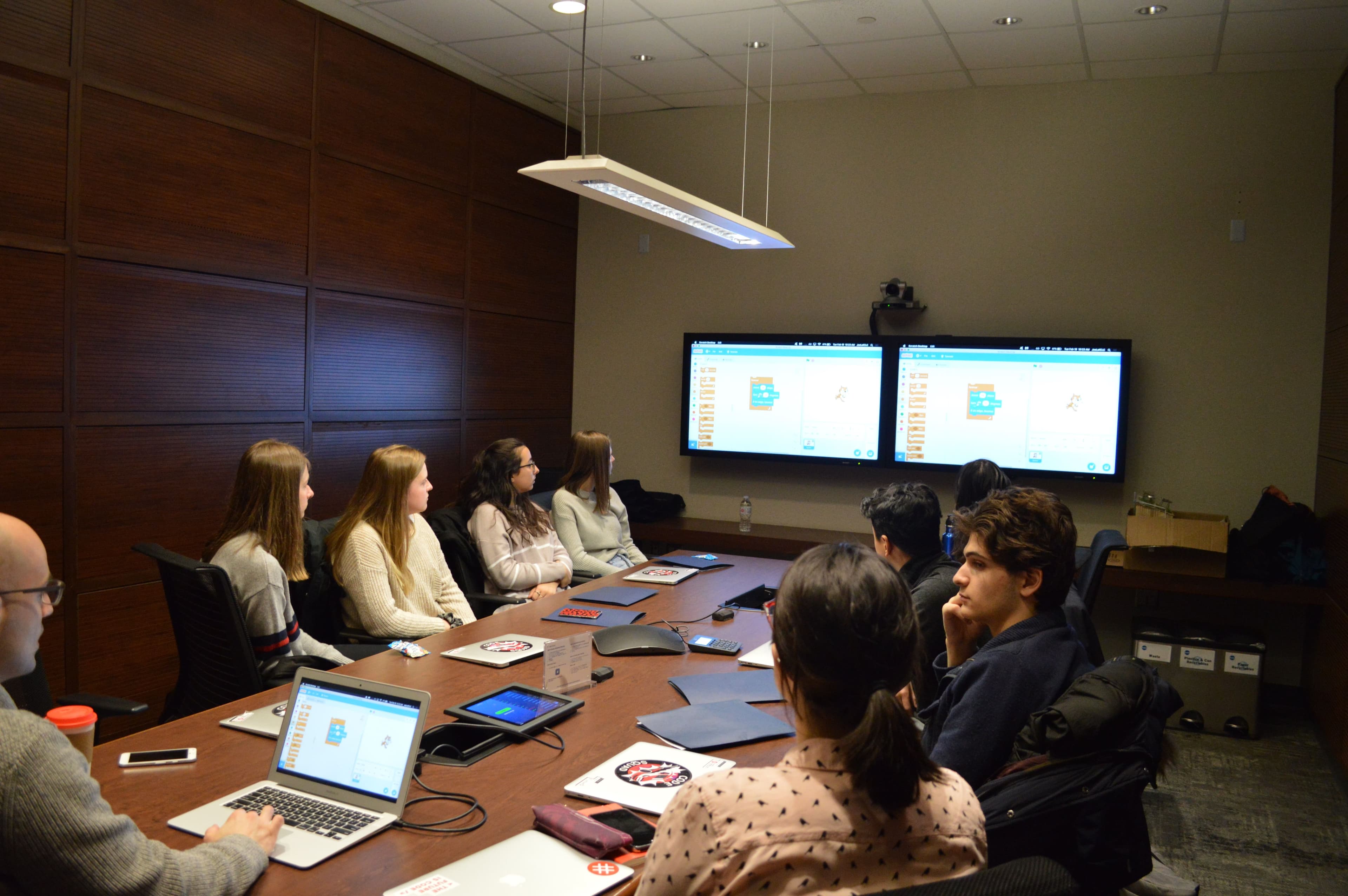 A team working together during the Innovation Challenge